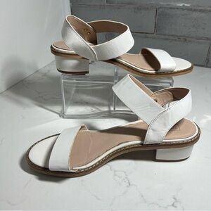 Topshop White Heartbreaker Two Part Heel Sandals 9